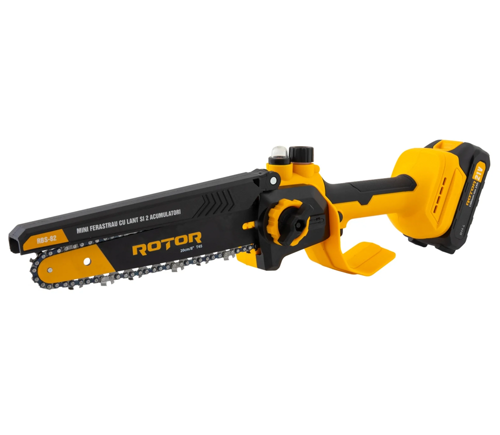 Fierăstrău cu lanț cu acumulator ROTOR RBS-82 200mm 21V 2Ah-6