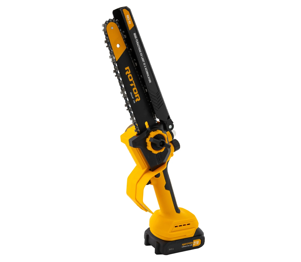Fierăstrău cu lanț cu acumulator ROTOR RBS-82 200mm 21V 2Ah
