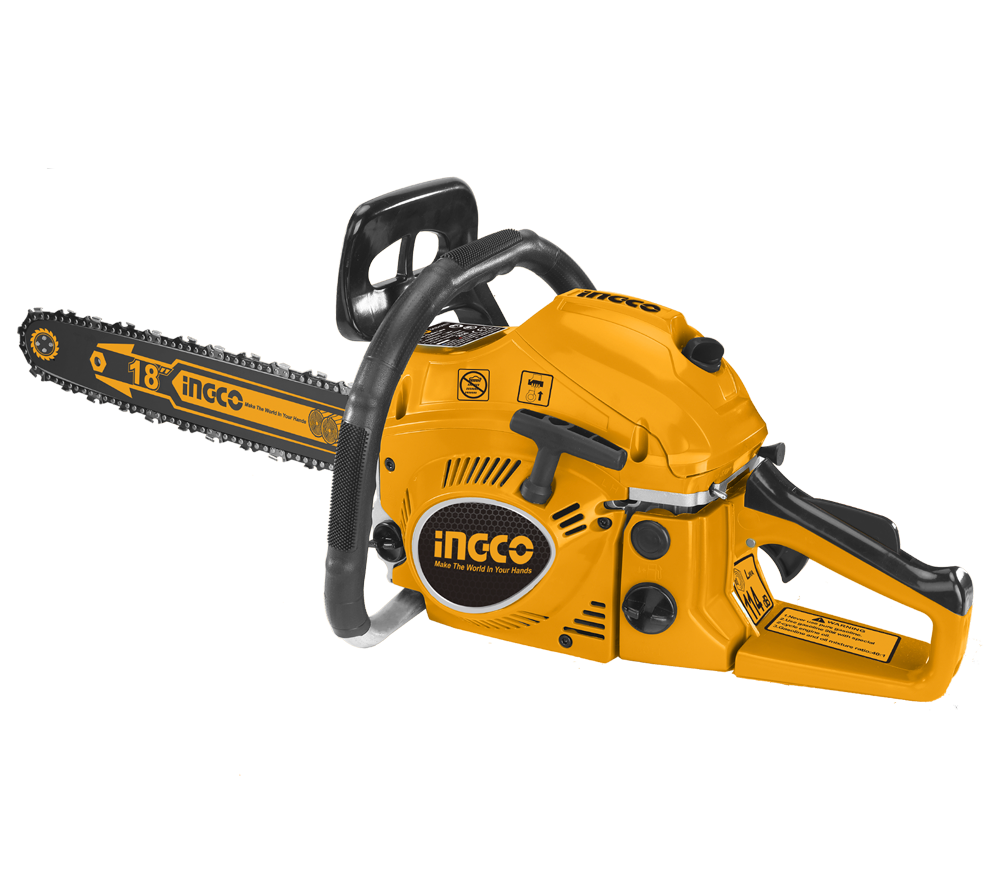 Fierăstrău cu lanț pe benzină INGCO GCS5451811 455mm 46cm3