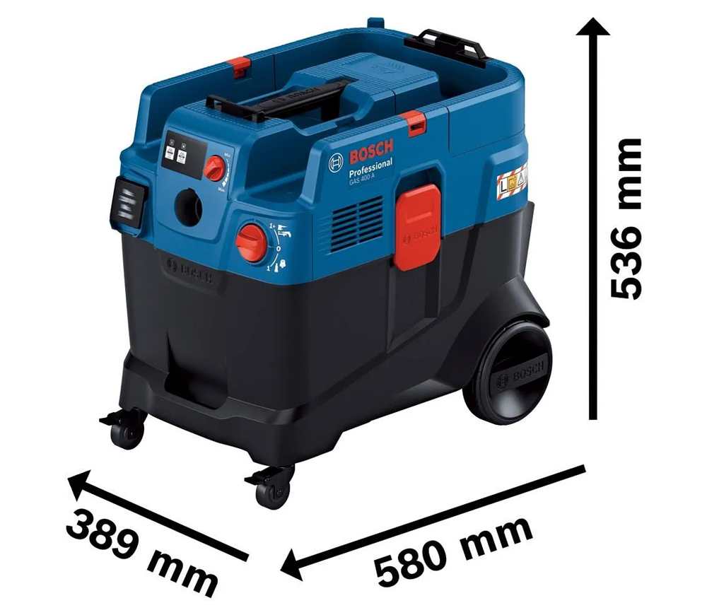 Aspirator industrial BOSCH GAS 400 A 1200w 240mbar 40L-3