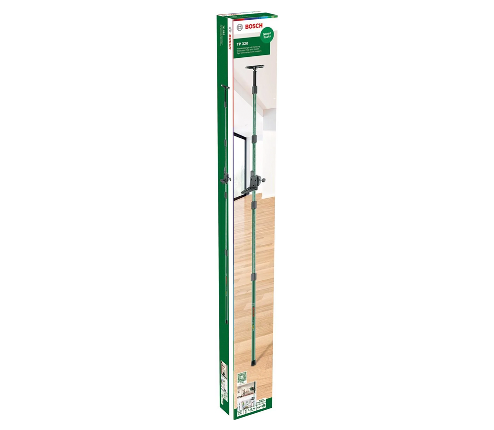 Телескопическая штанга для нивелиров BOSCH TP 320 3200мм 1/4"-3