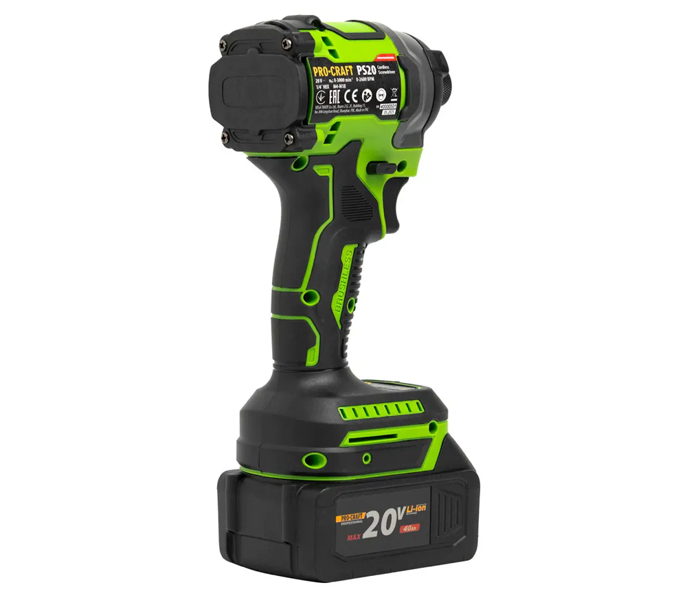 Șurubelnița cu acumulator сu impact (fără bat.) ProCraft PS20 20V 2Ah-4