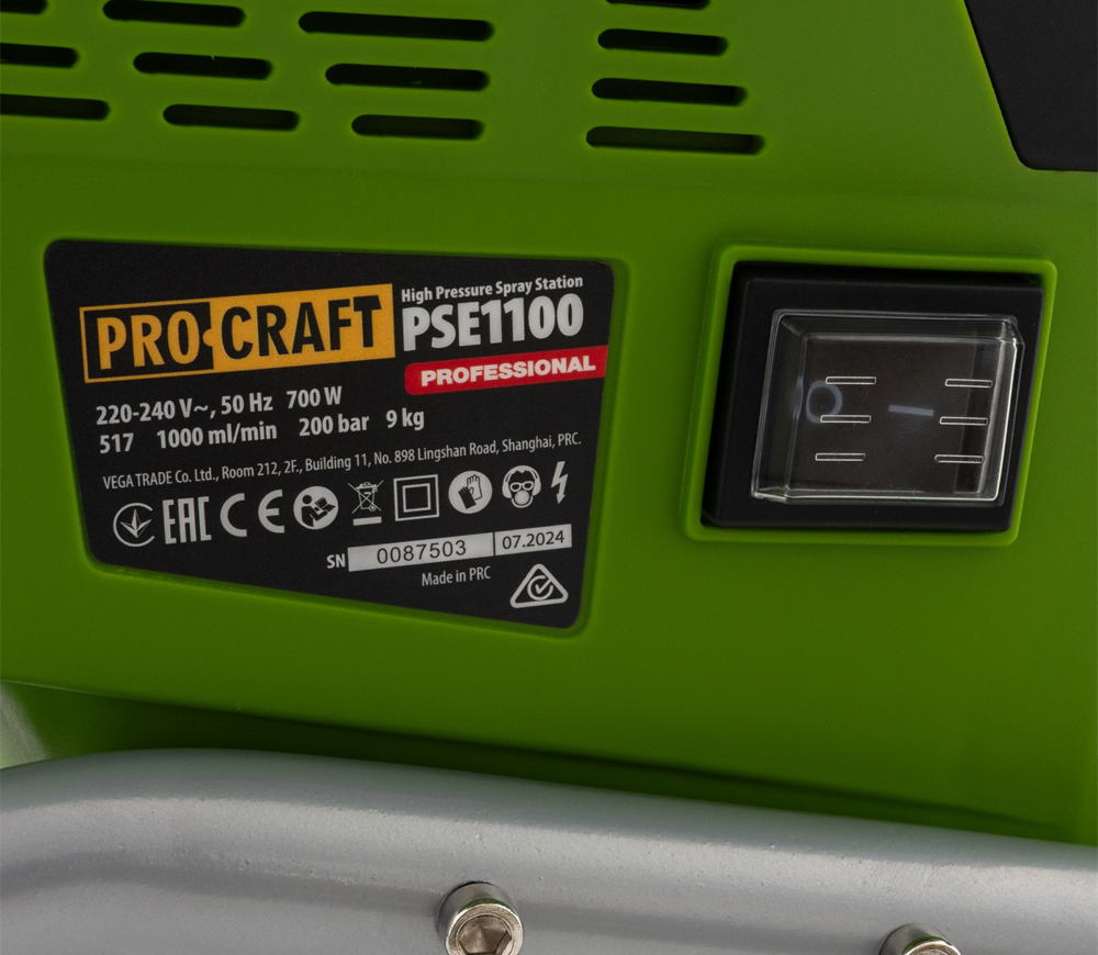 Stație de vopsire de înaltă presiune ProCraft PSE1100 700w 200bar-9