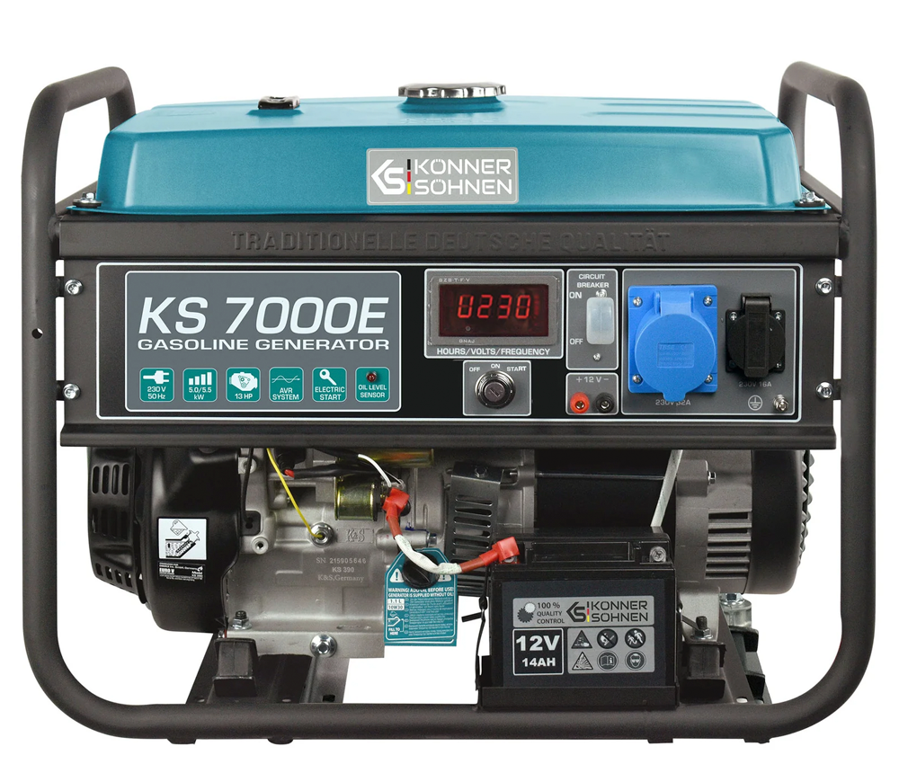Generator electric Könner&Söhnen KS 7000E 5.5kw Benzină AVR-6