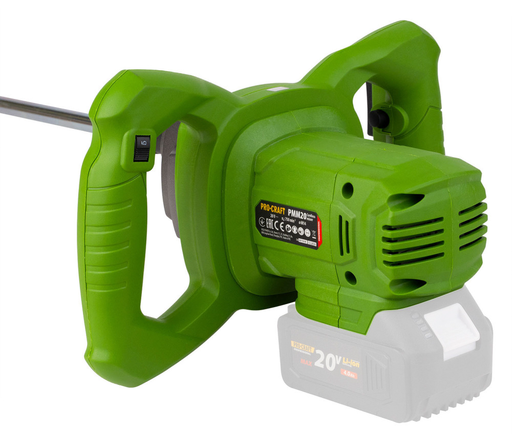 Mașină de amestecat mortar cu acumulator (fără bat) ProCraft PMM20 20V-3