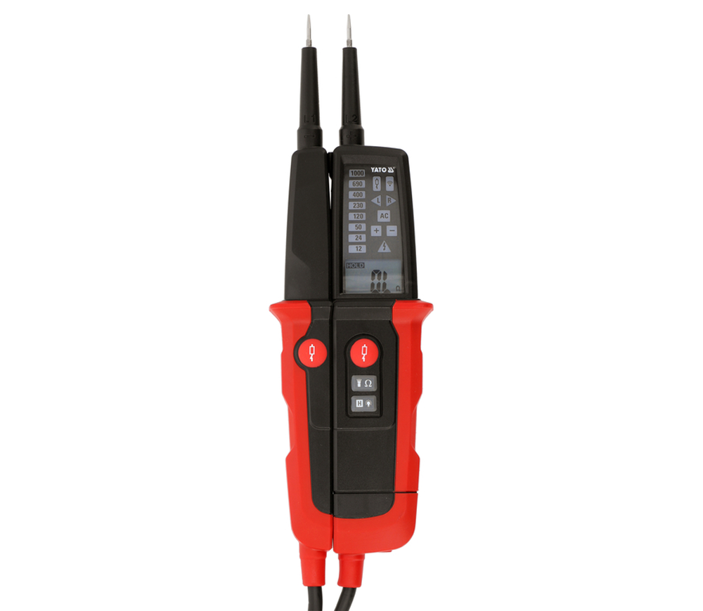 Tester bipolar de tensiune cu test RCD YATO YT28330 6/1000V
