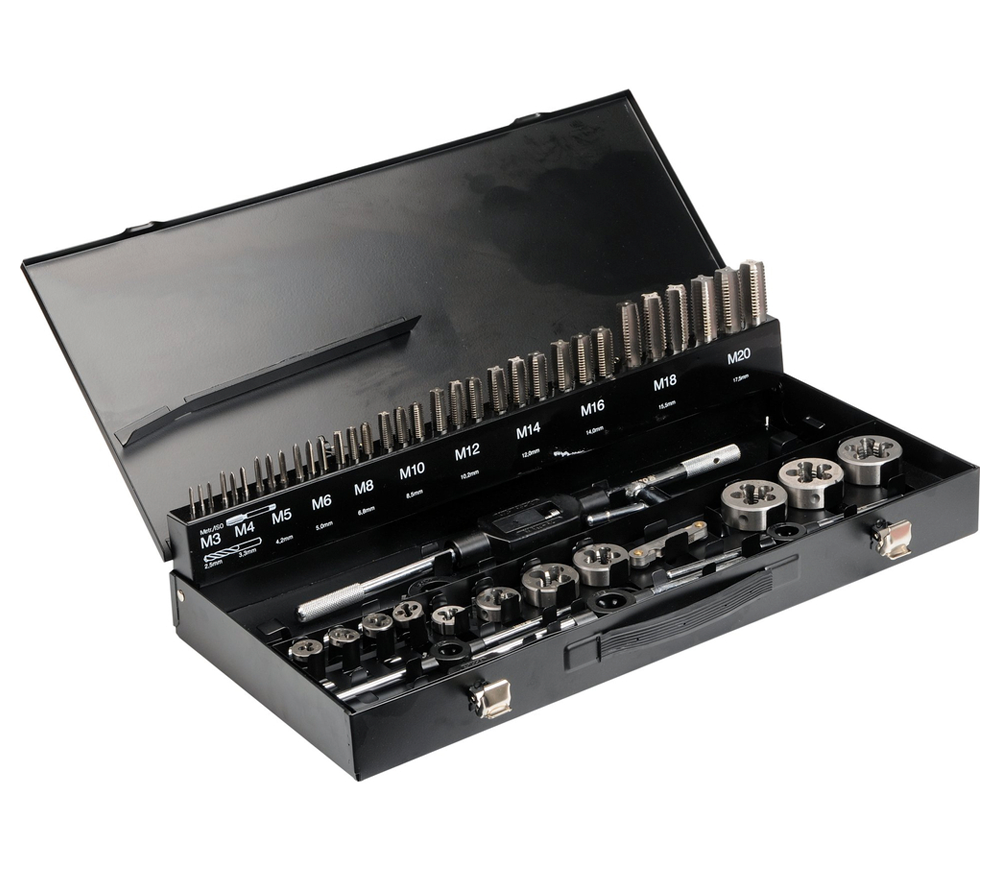 Set filiere YATO YT2979 M3-M20 0.5-2.5mm