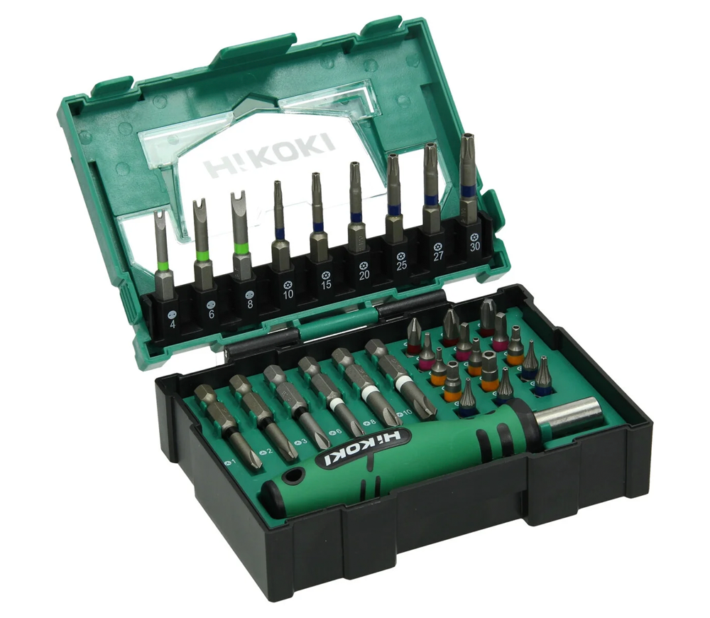 Набор бит 31 предмет с ручкой HIKOKI 40030023 PH/SL/TX-2