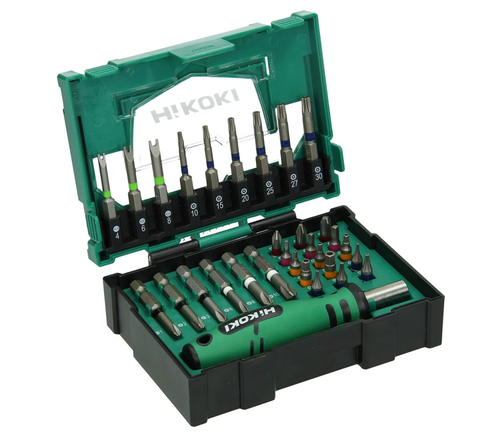 Set biți 31 piese cu mâner HIKOKI 40030023 PH/SL/TX
