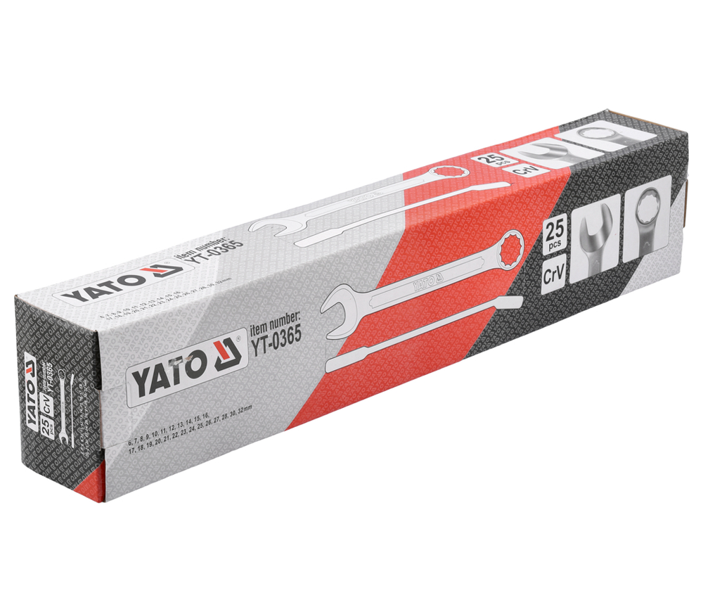 Набор 25 комбинированных ключей YATO YT0365 6-32мм-2