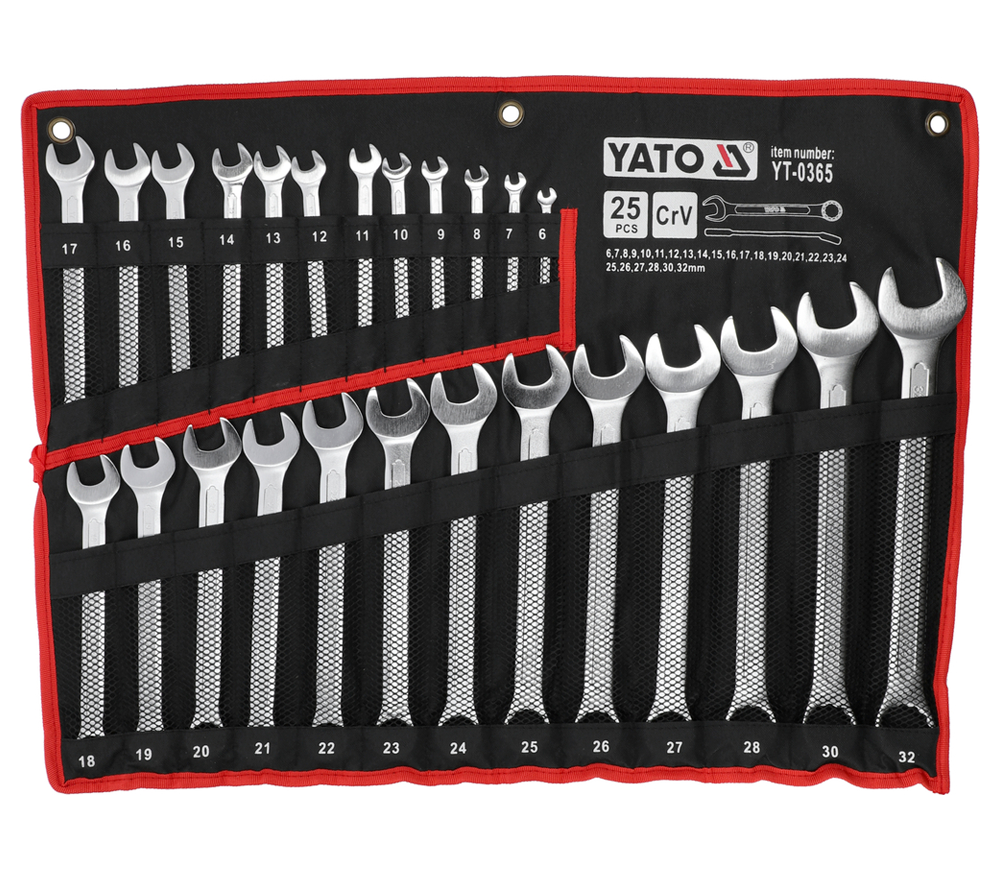 Set 25 chei combinate YATO YT0365 6-32mm