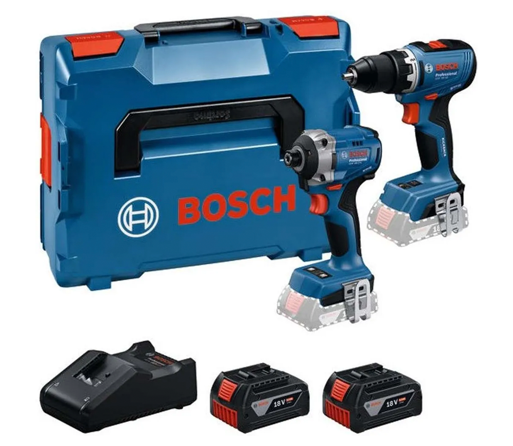 Set de unelte cu acumulator BOSCH GSR 18V-65 + GDR 18V-215