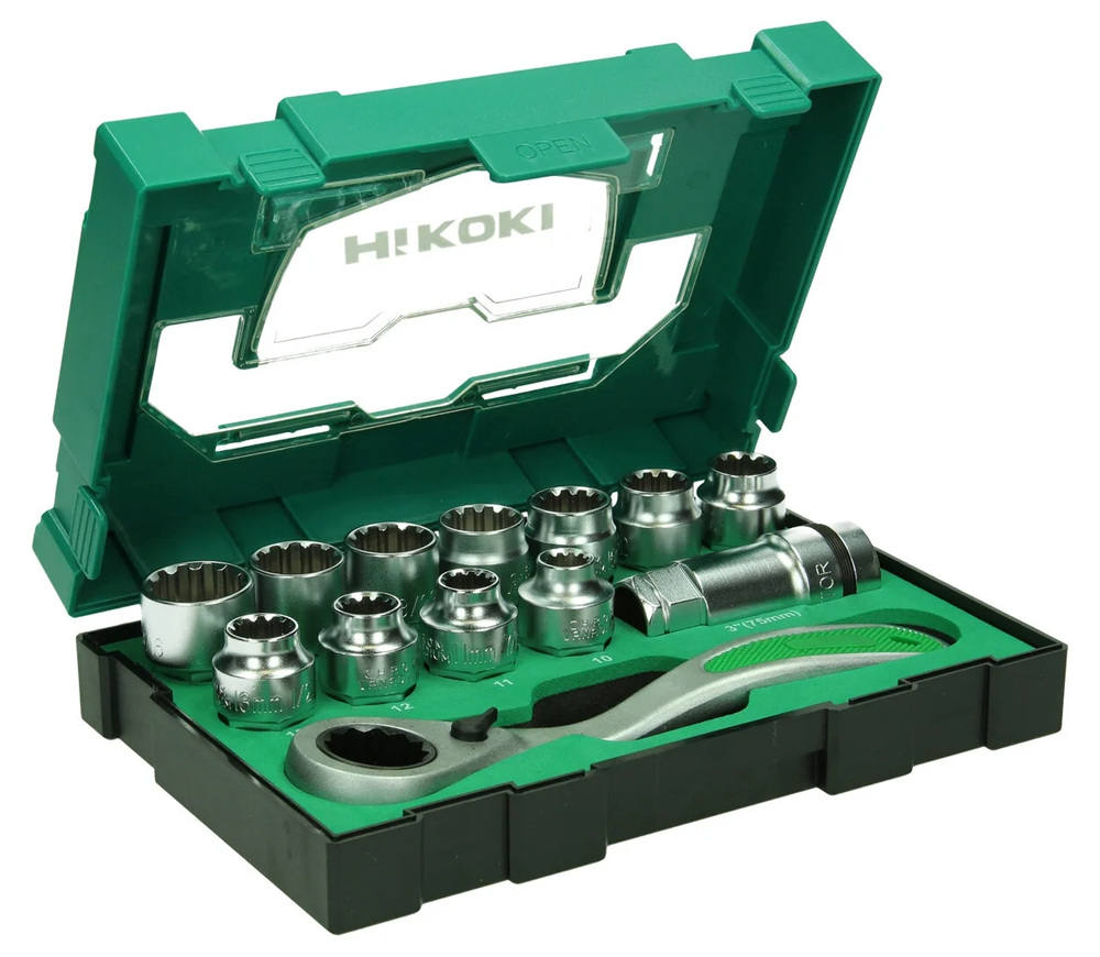 Set chei tubulare 13 piese HIKOKI 40030033 10-21 mm