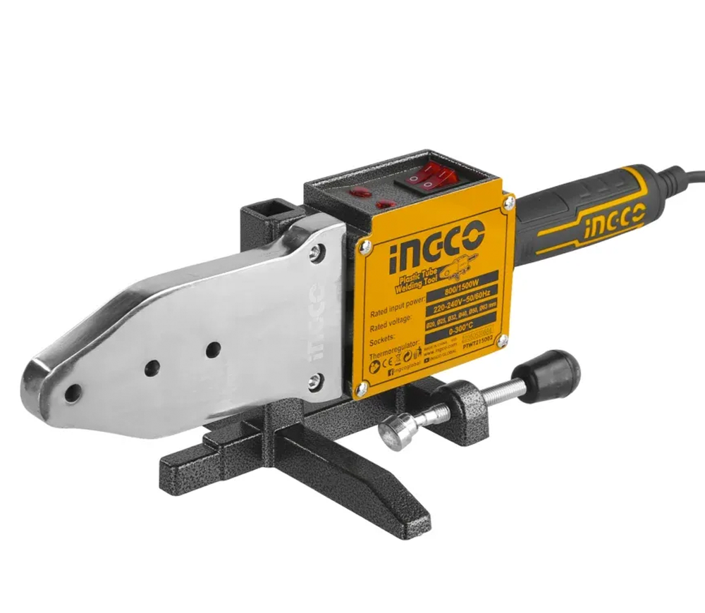 Aparat de lipit tevi din polipropilena INGCO PTWT215002 1500w 20/25/32/40/50/63mm-2