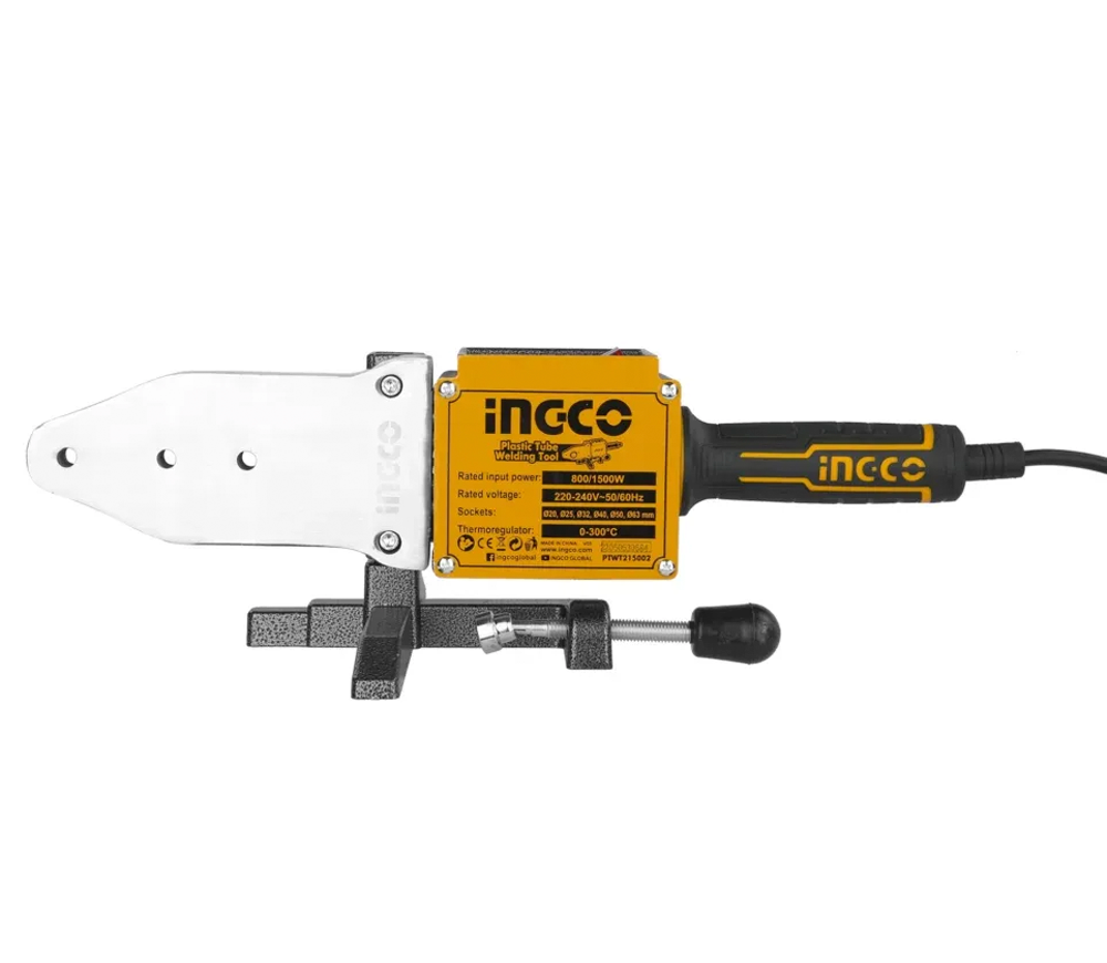 Aparat de lipit tevi din polipropilena INGCO PTWT215002 1500w 20/25/32/40/50/63mm-4