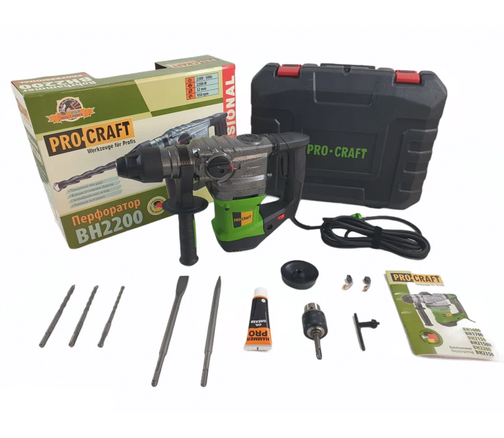 Ciocan rotopercutor ProCraft BH2200 1500w SDS-Plus-6