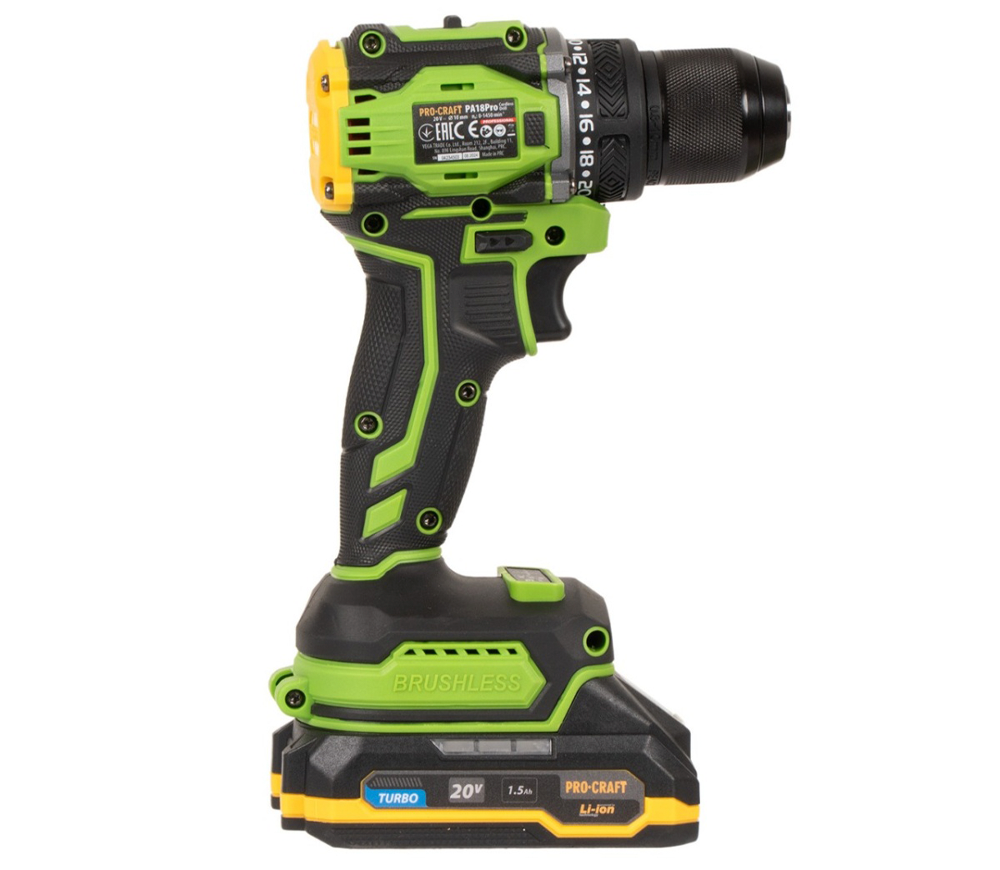 Mașină de înșurubat cu acumulator ProCraft PA18Pro BL 20V 1.5Ah-3