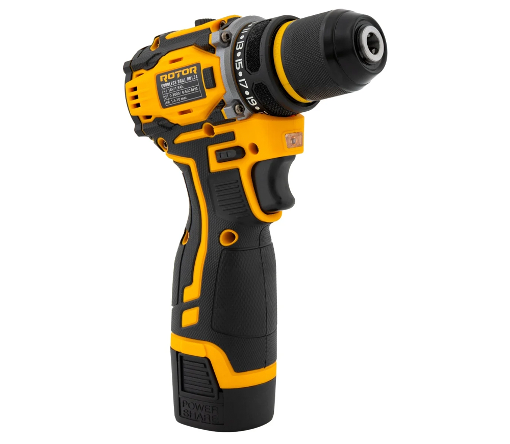 Mașină de înșurubat cu acumulator ROTOR RD1.5A 18V 1.5Ah-2