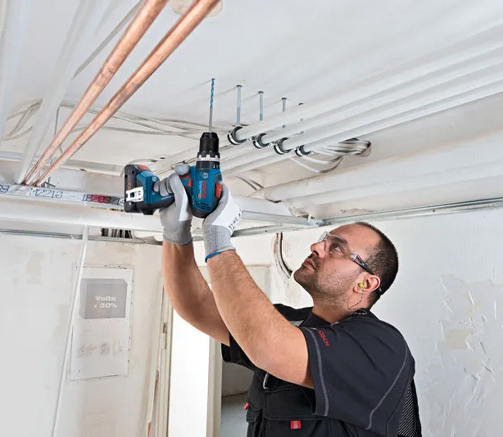 Mașină de înșurubat cu percuție cu acum. BOSCH GSB 18V-65 18V 4Ah-3