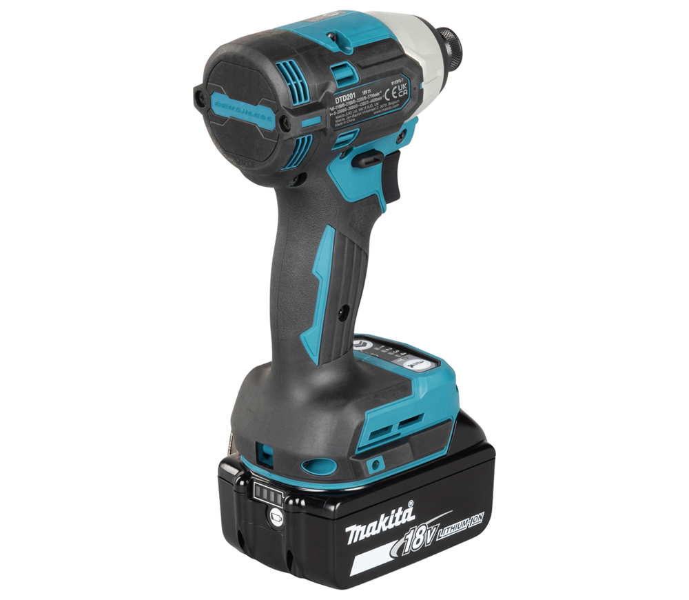 Винтовёрт аккумуляторный ударный (без АКБ) MAKITA DTD201Z 18В-5
