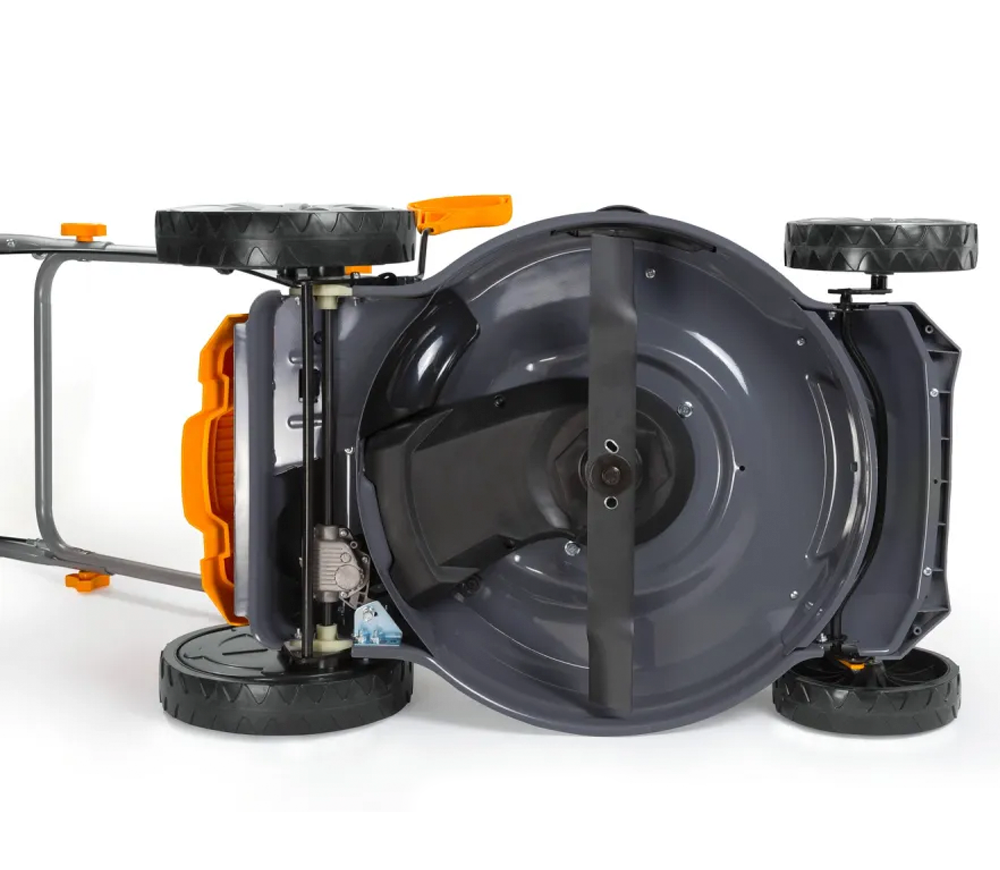 Mașină de tuns gazonul cu benzină POWERMAT PM-KSS-700SH 510mm 7cp-11