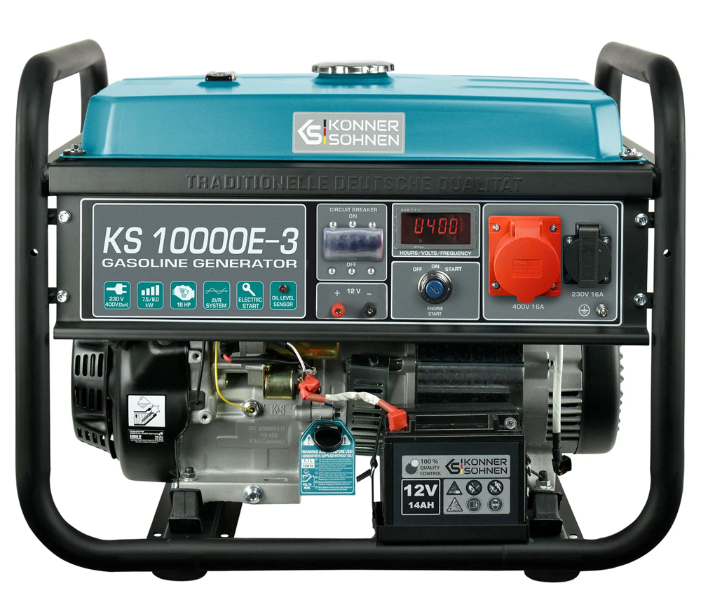 Generator electric Könner&Söhnen KS 10000E 1/3 8kw Benzină AVR-3