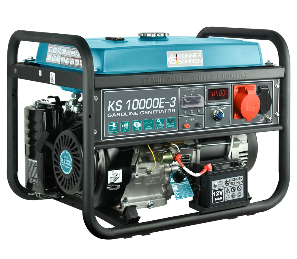 Generator electric Könner&Söhnen KS 10000E 1/3 8kw Benzină AVR
