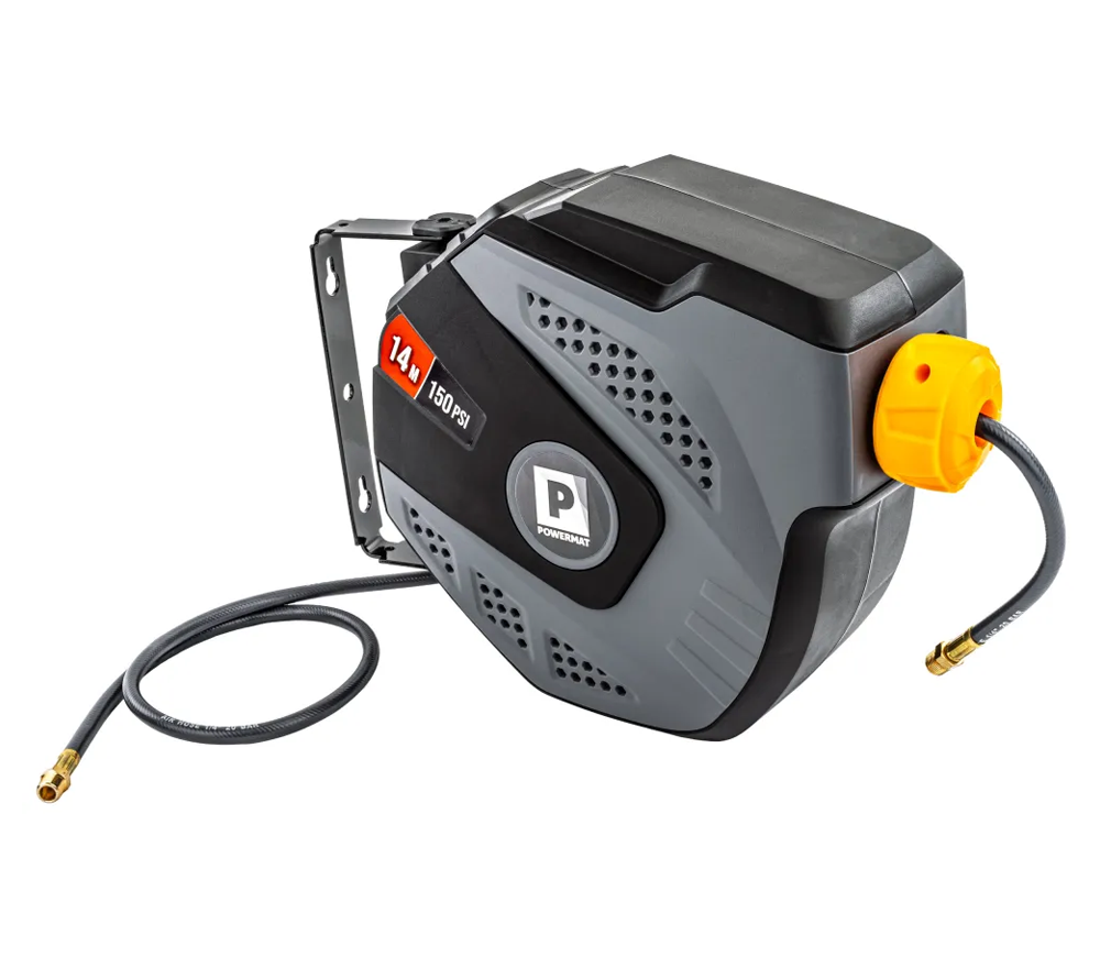 Tambur cu furtun pneumatic POWERMAT PM-ABNW-14M 14m