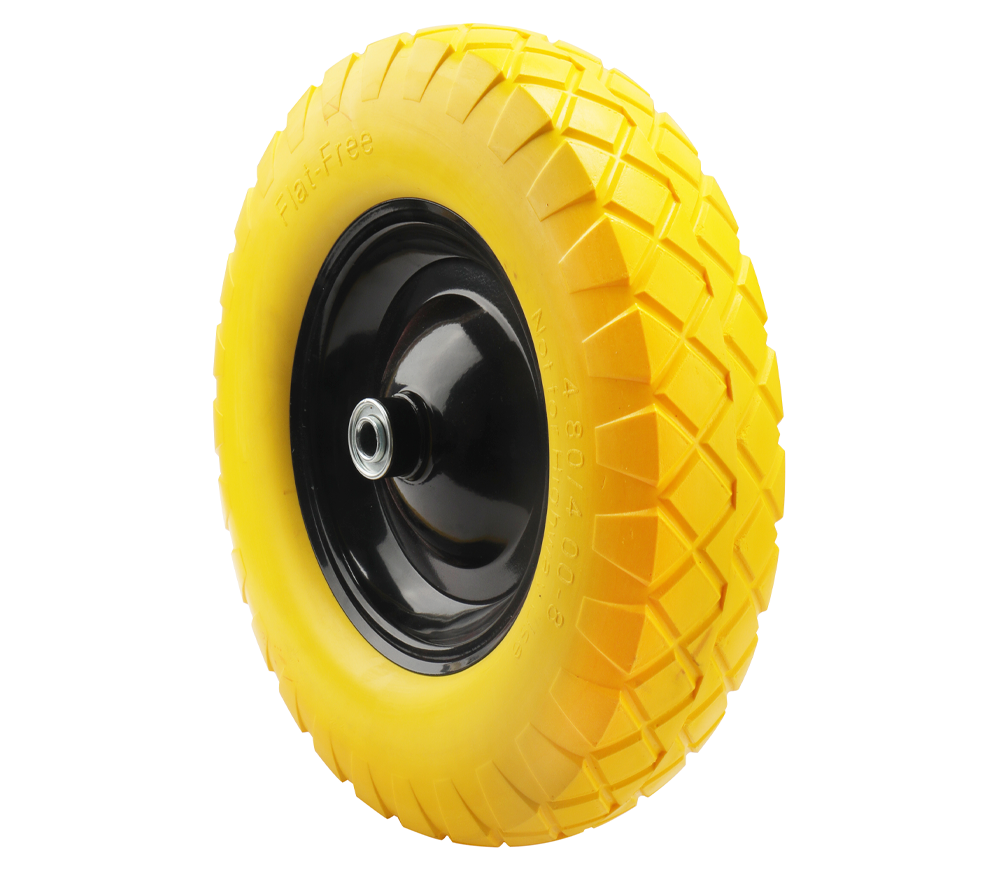 Roată din PU pentru roabă 15″×3.5″ HOTECHE 377024