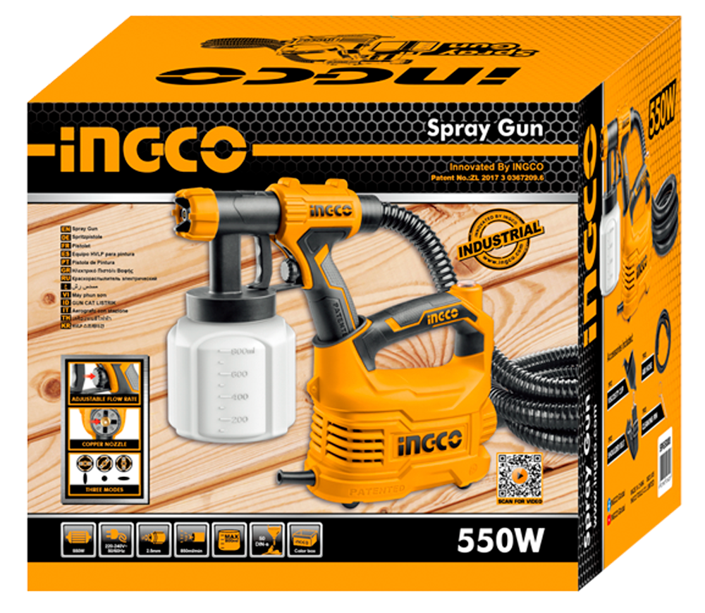 Aparat de vopsit INGCO SPG5008-2 500w 0.3bar-3
