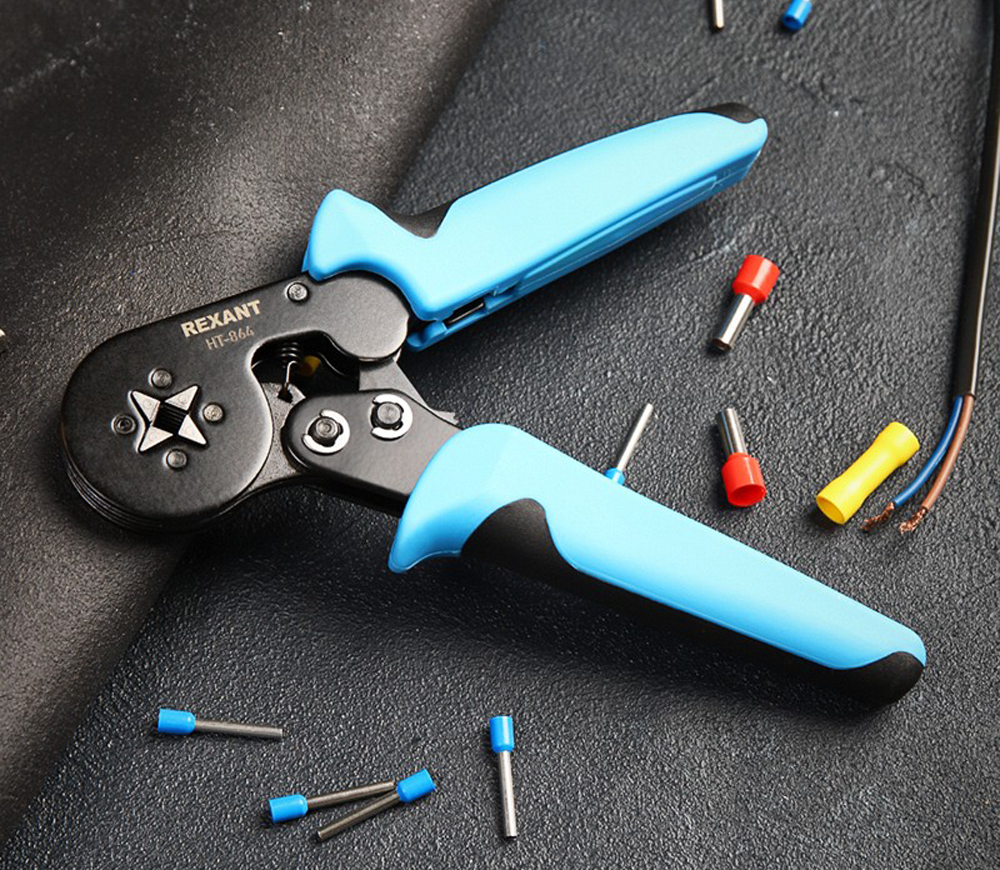 Clește de sertizare pentru papuci tubulari REXANT 12-3202-5