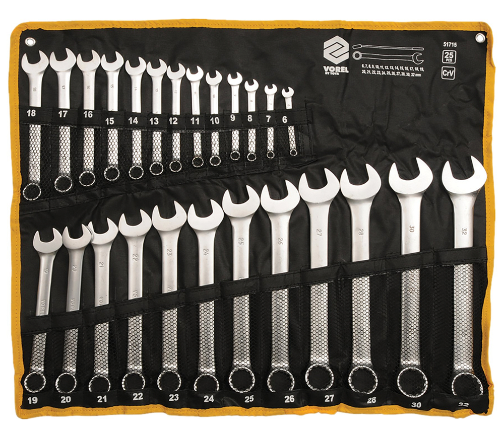 Set chei combinate 25 piese Vorel VOR51715 6-32mm
