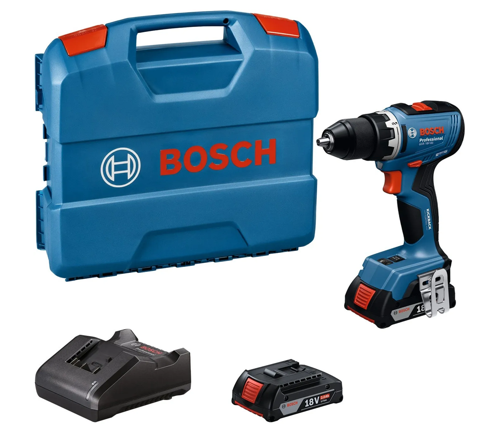 Mașină de înșurubat cu percuție cu acum. BOSCH PRO GSB 18V-65 18V 2Ah