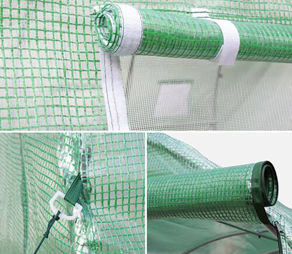 Seră arcuită TEHNO-MS 8x3x2.5 m 24m² Verde-3