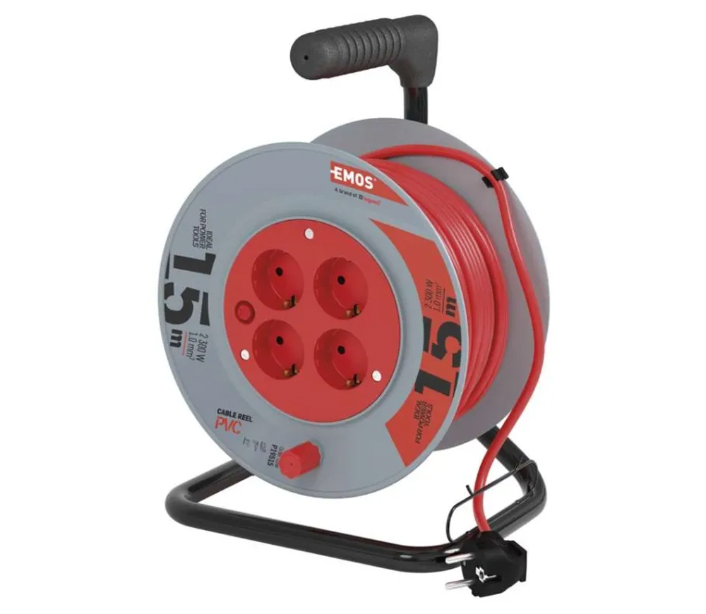 Prelungitor cu tambur 15m 1-10A EMOS P19515
