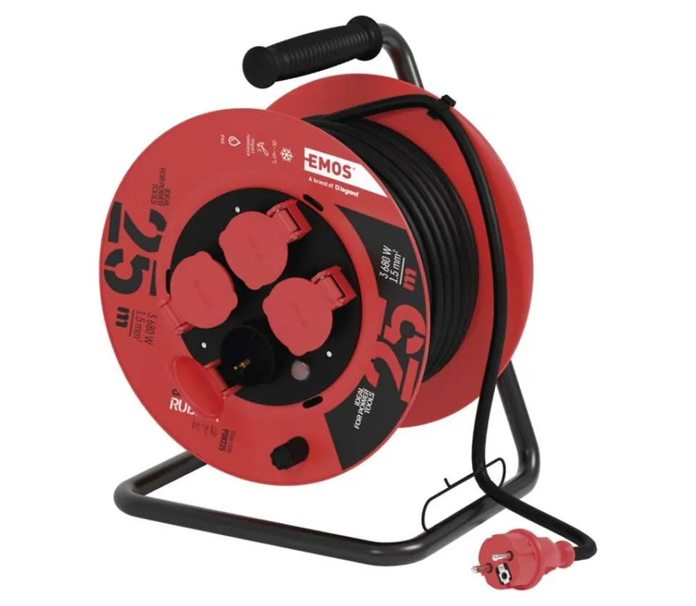 Prelungitor cu tambur 25m 1-16A EMOS P08225