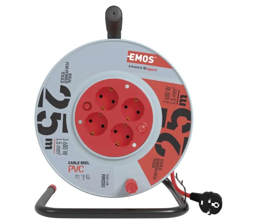 Prelungitor cu tambur 25m 1-16A EMOS P09225-3