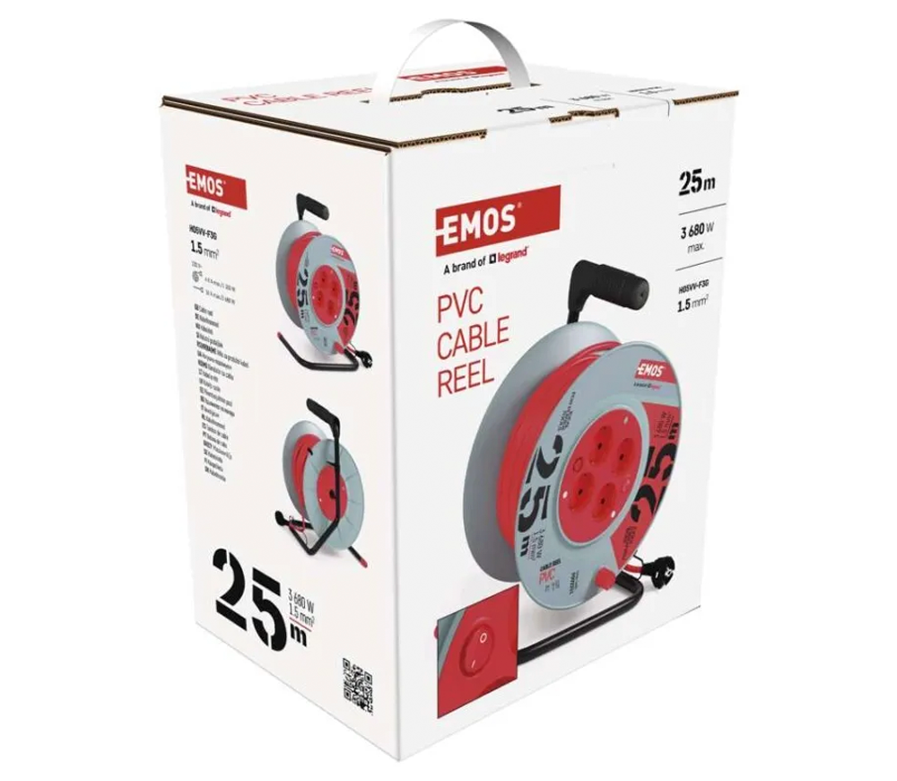 Prelungitor cu tambur 25m 1-16A EMOS P09225-5