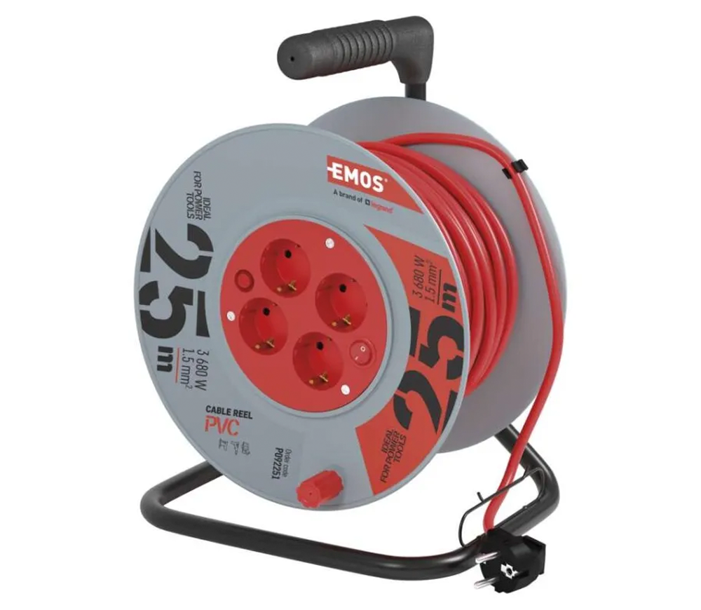 Prelungitor cu tambur 25m 1-16A EMOS P09225