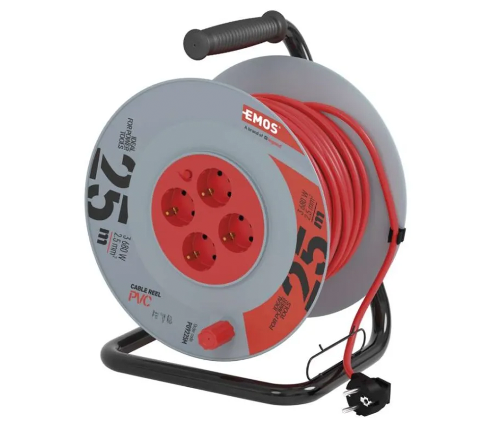 Prelungitor cu tambur 25m 1-16A EMOS P09225M