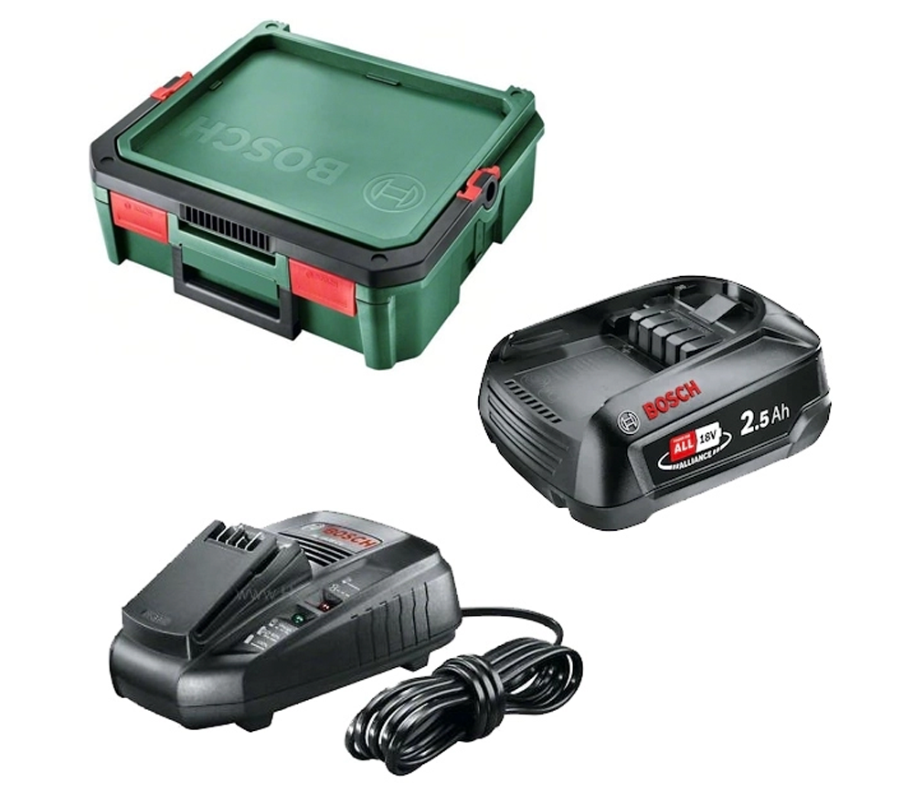 Încărcător cu 2 acumulatoare BOSCH Starter-Set 18V 50w 18V 2.5A