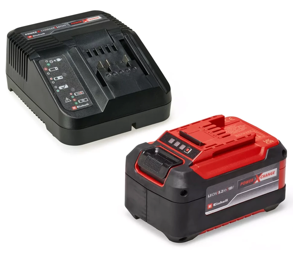 &Icirc;ncărcător cu 1 acumulator EINHELL 5.2 Ah PXC Starter-Kit 70w 18V 3A
